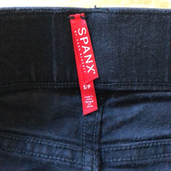 Spanx Stretch Ankle Skinny Jeans Jeggings Black Small - Picture 3 of 10